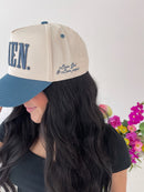 AMEN. - Slate Blue Vintage Trucker Hat
