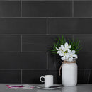 Eastern Black 4x12 Honed Subway Marble Tile (15 pack, 5 sq ft/case)