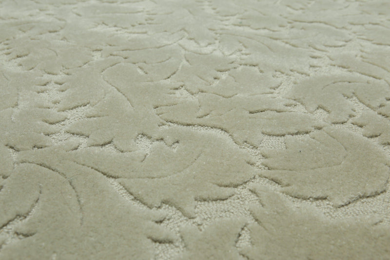 5'8" x 8'9" Machine Made High Low Modern Oriental Wool Rug Gray Tone on Tone Color