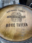 Open Face Whiskey Barrel Cabinet