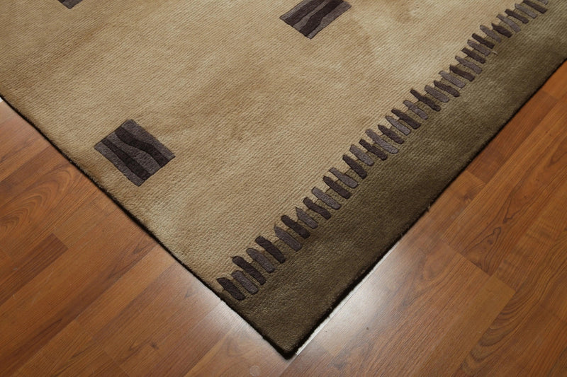 5' x 7' Handmade Traditional Oriental 100% Wool Area rug Beige