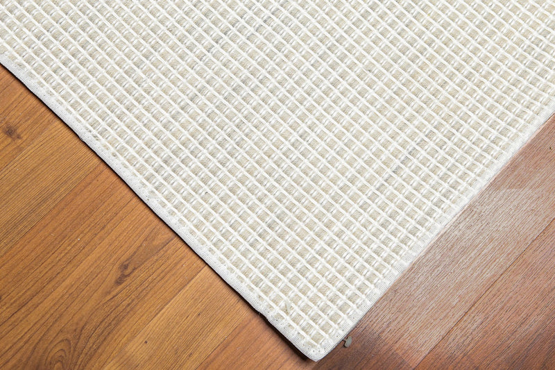 5' x 8' Handmade Textured Geometric 100% Wool Flat Pile Area Rug 5x8 Beige