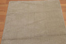 3' x 5' Dirty Beige Hand Knotted Solid 100% Wool Pile area rug Beige