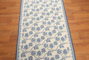3x10 Ivory Runner Nourison New Zealand Wool French Design Oriental Area Rug