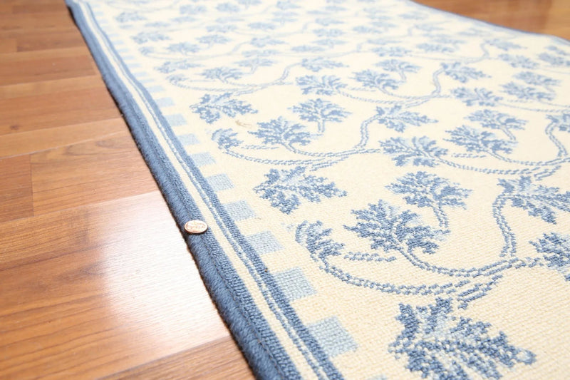 3x10 Ivory Runner Nourison New Zealand Wool French Design Oriental Area Rug