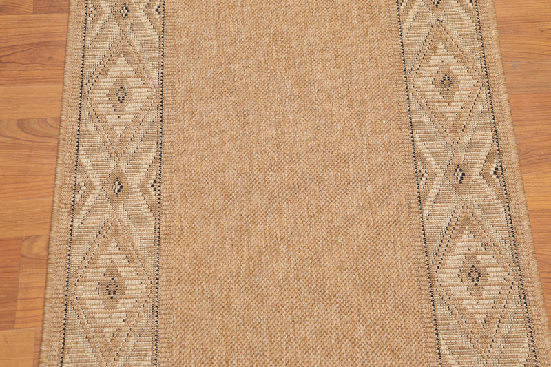 2'3" x 37' Palace Size Runner Border design Oriental Area Rug Tan