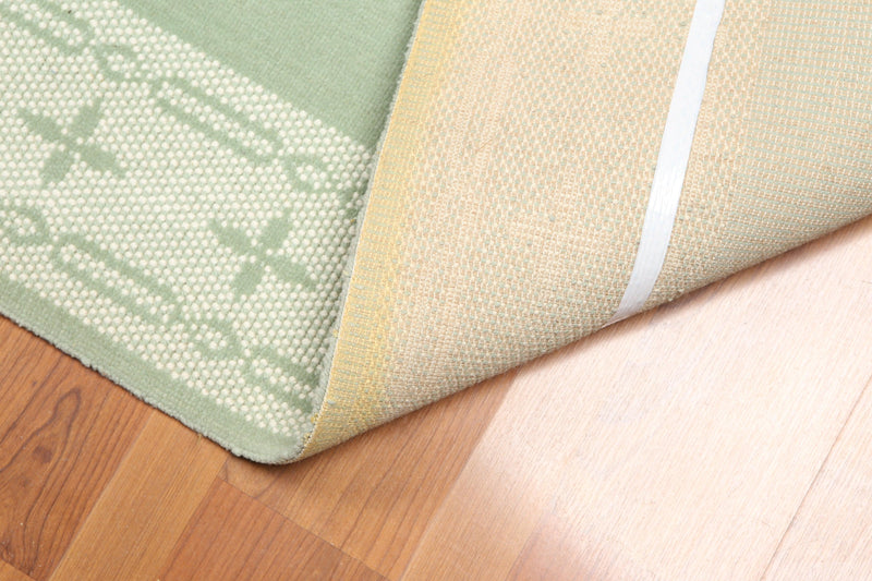 2'4" x 28' Palace Size Runner 100% New Zealand Wool Area Rug Green