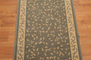 2'6" x 18' Palace Size Runner 100% New Zealand Wool Area Rug Olive