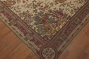 8x11 Tan Limonta Cotton & Chenille Needlepoint Italian Area Rug