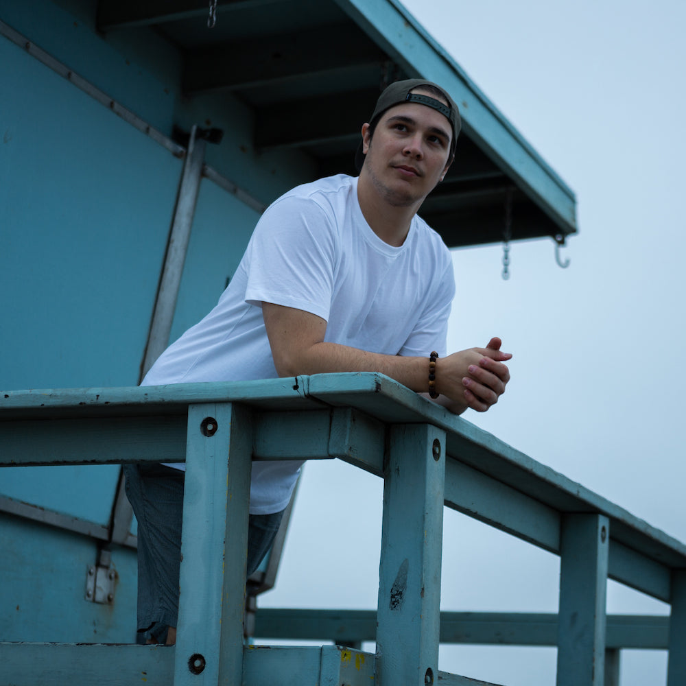 Men's Organic Crew Neck - White, photo 4 of 7