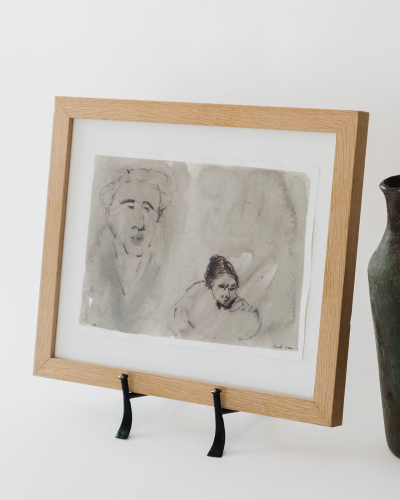 Pondering Faces - Artist's Original Artwork