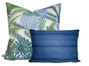 Malabar Pillow Cover in Indigo, Peter Dunham Textiles