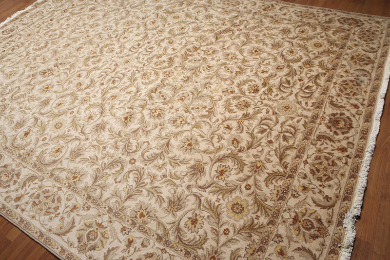 9' x 12' Modern Oriental Area Rug 100% wool Beige