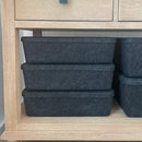 The Sculpted Bin - Long with Lid | Set of 3 by SortJoy