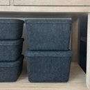 The Sculpted Bin - Wide with Lid | Set of 3 by SortJoy