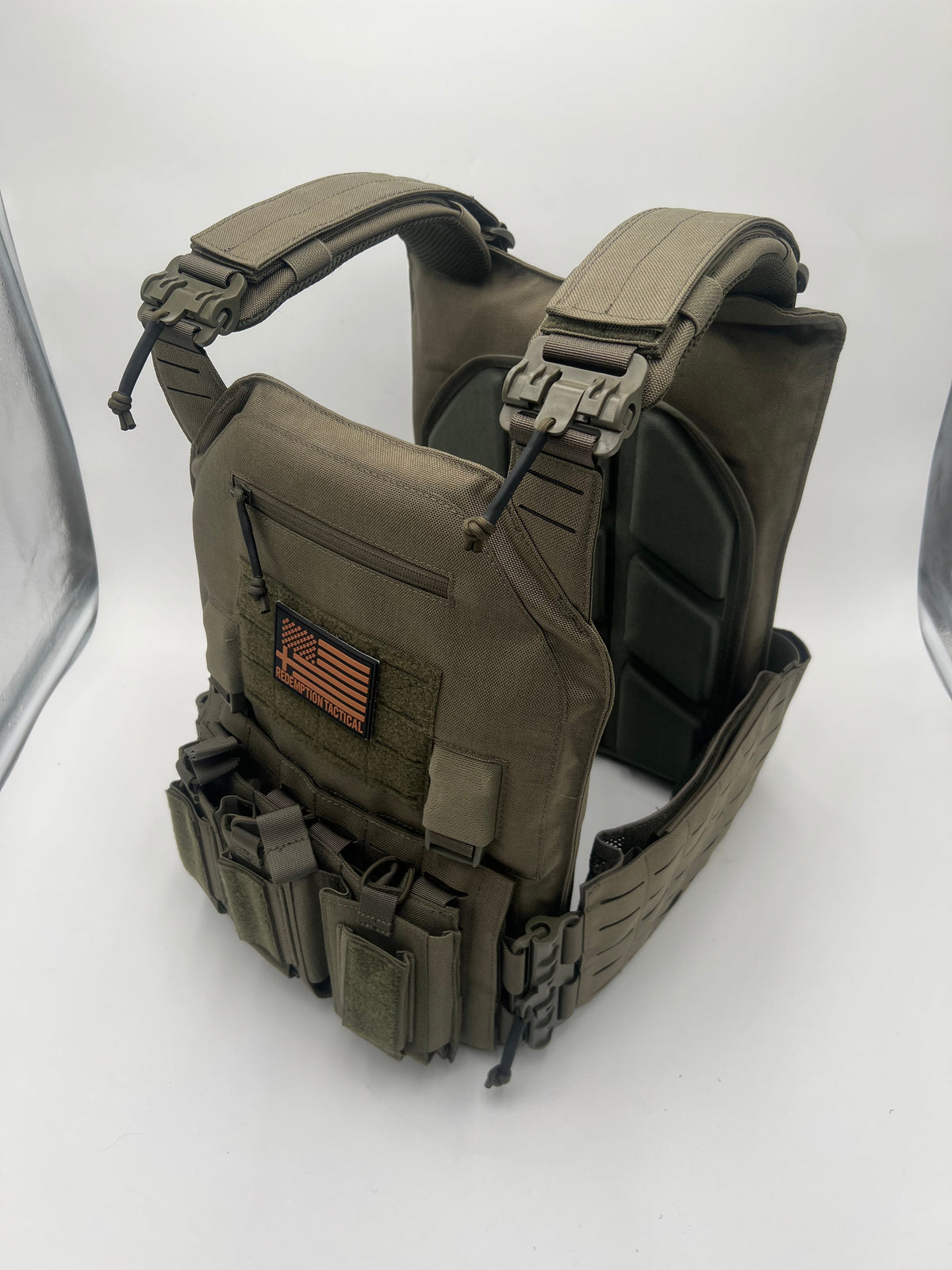 BIG BOY Crusader 2.0 XL Armor COMBO PACKAGE LIGHTWEIGHT LEVEL IV (2) XL Ceramic Front/Back Plates, photo 13 of 17