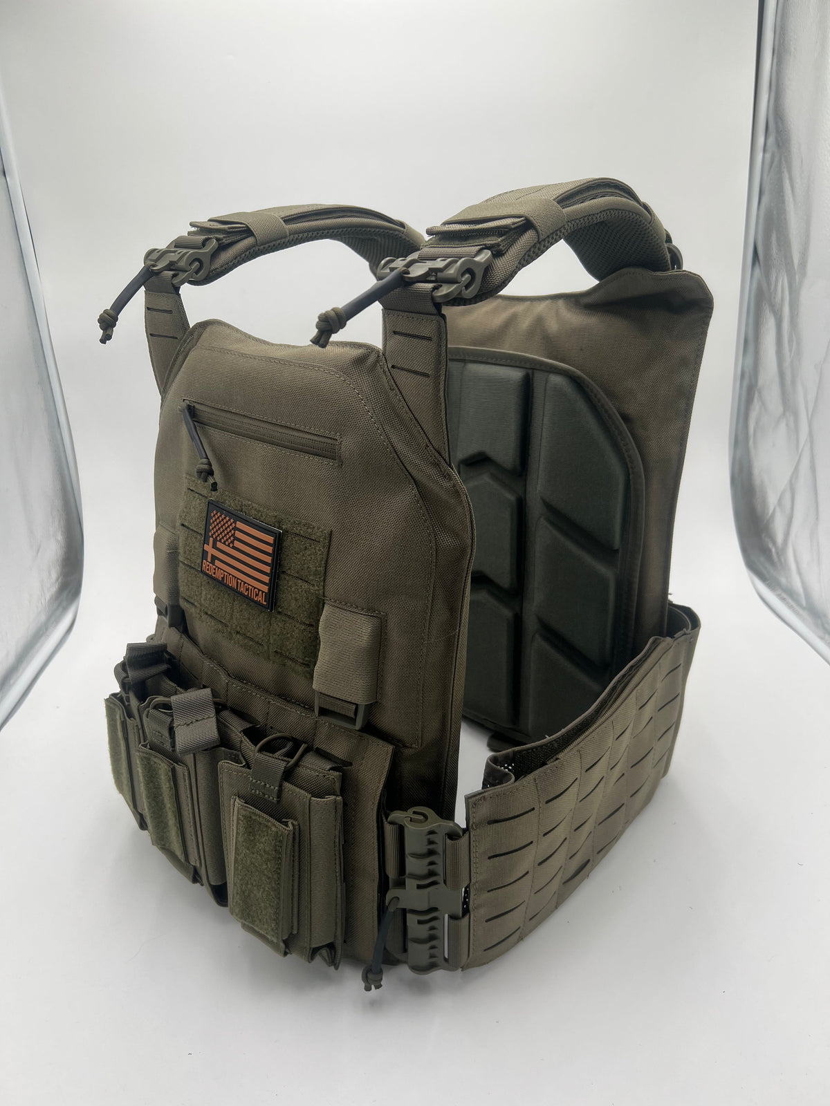 BIG BOY Crusader 2.0 XL Armor COMBO PACKAGE LIGHTWEIGHT LEVEL IV (2) XL Ceramic Front/Back Plates, photo 9 of 17