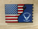 Deluxe 3 Compartment Gun Concealment Case (Hybrid American Flag Designs)