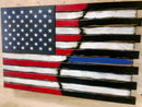 Small Hidden Gun Case with ½ USA Flag and ½ Graphic Design