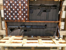 Deluxe 3 Compartment Gun Concealment Case (Hybrid American Flag Designs)