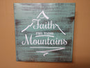 “FAITH CAN MOVE MOUNTAINS” MINI CONCEALMENT WALL ART BOX