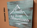 “FAITH CAN MOVE MOUNTAINS” MINI CONCEALMENT WALL ART BOX