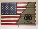 Deluxe 3 Compartment Gun Concealment Case (Hybrid American Flag Designs)