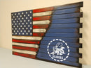 Small Hidden Gun Case with ½ USA Flag and ½ Graphic Design