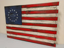 Large American Flag Gun Concealment Case with 2 Compartments