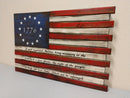 Large American Flag Gun Concealment Case with 2 Compartments