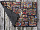 DaDa Bedding Set of 4-Pieces Ethnic Ornaments Geometric Black Tapestry Dining Placemats 13” x 19” (18118)
