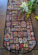 DaDa Bedding Ethnic Ornaments Geometric Black Elegant Woven Tapestry Dining Table Runner (18118)