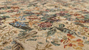 DaDa Bedding Wildflower Wonderland Floral Golden Beige Tan Square Dining Table Cloth (3100)