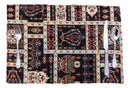 DaDalogy Bedding Set of 4-Pieces Dark Noir Mughal Floral Botanical Vintage Fleur Tapestry Placemats 13” x 19” (18197)