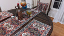 DaDalogy Set of 4-Pieces Majestic Kilim Red Persian Rug Woven Tapestry Placemats 13” x 19” (18195)