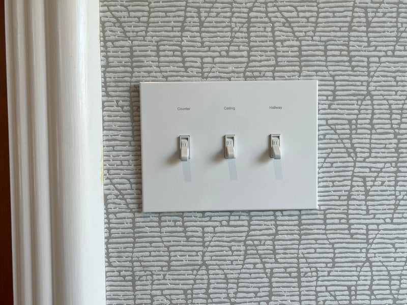 CleanPlate Classic Wall Plate in Contemporary White for Toggle Switches