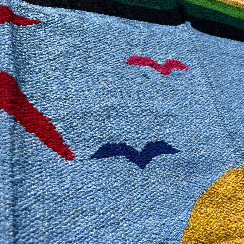 Coronado Sailboat Mexican Blanket, photo 3 of 8