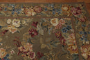 8'x10' Hand Woven 100% Wool Fresh Aubusson Needlepoint Oriental Area Rug Grayish Brown
