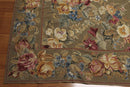 8'x10' Hand Woven 100% Wool Fresh Aubusson Needlepoint Oriental Area Rug Grayish Brown