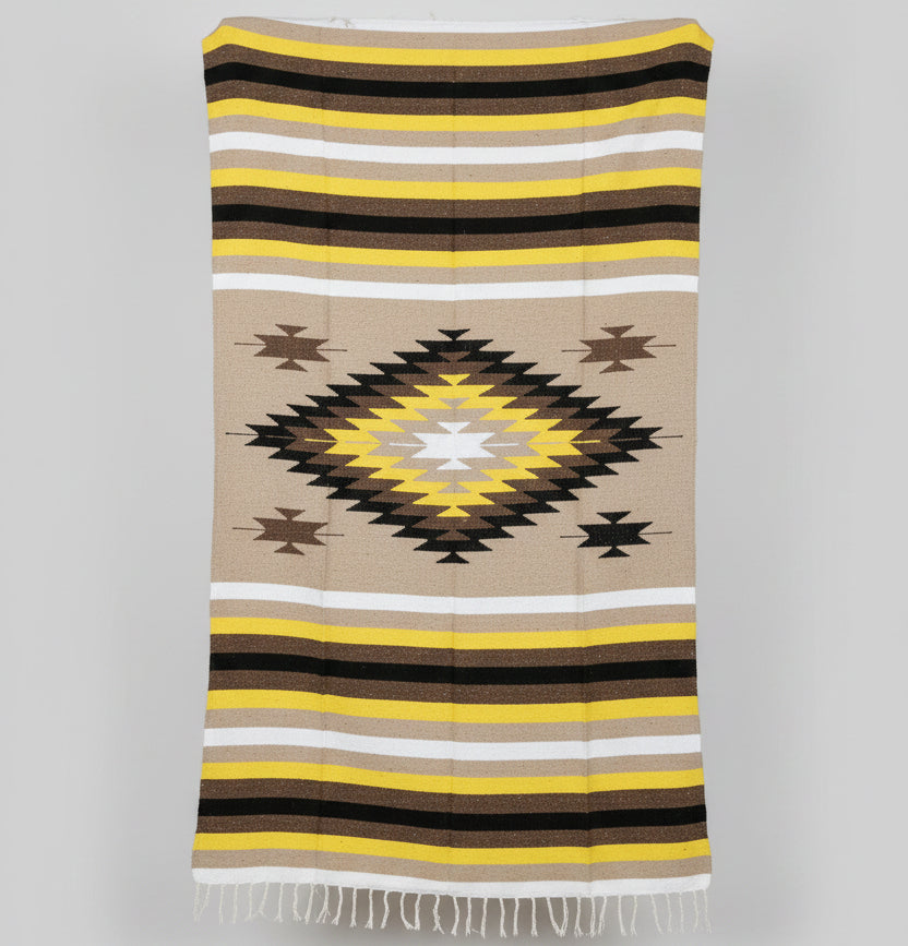 Classic Brown & Gold XL Diamond Blanket, photo 3 of 4
