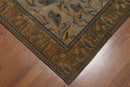 5'7"x7'10" Light Grey Oriental Cotton Rug