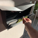 ButterFly Box in JET BLACK - Wall Mount Mailbox