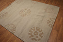 6'8" x 8'3" Handmade 100% Wool Modern Area rug Camel