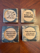 Bourbon Whiskey Themed Coasters