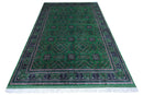 Hand-Knotted Afghani Bukharayi Wool Rug – 6’7″  x  9’9″