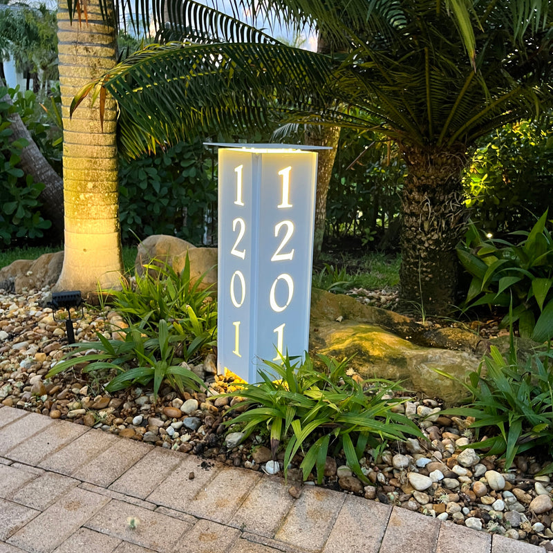 RadiantLight 27" tall ADDRESS MARKER Landscape Light - Garden Light