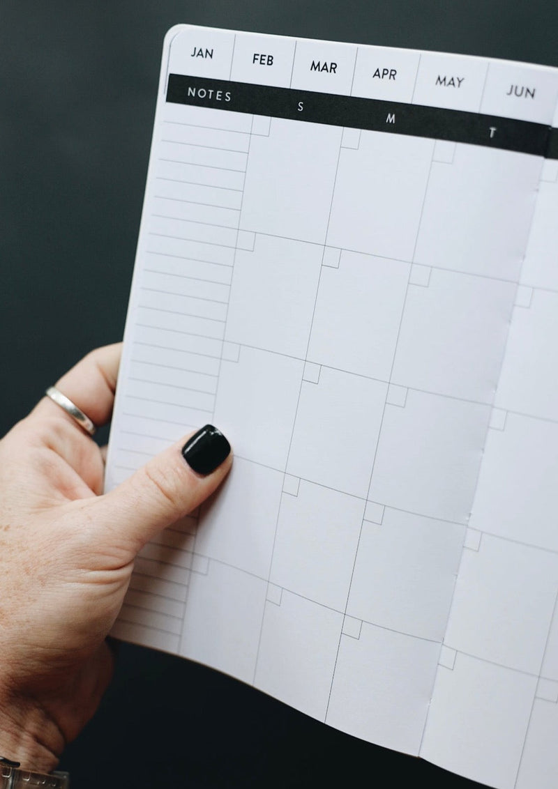 5x8 Undated Monthly Planner - Halfsies Edition