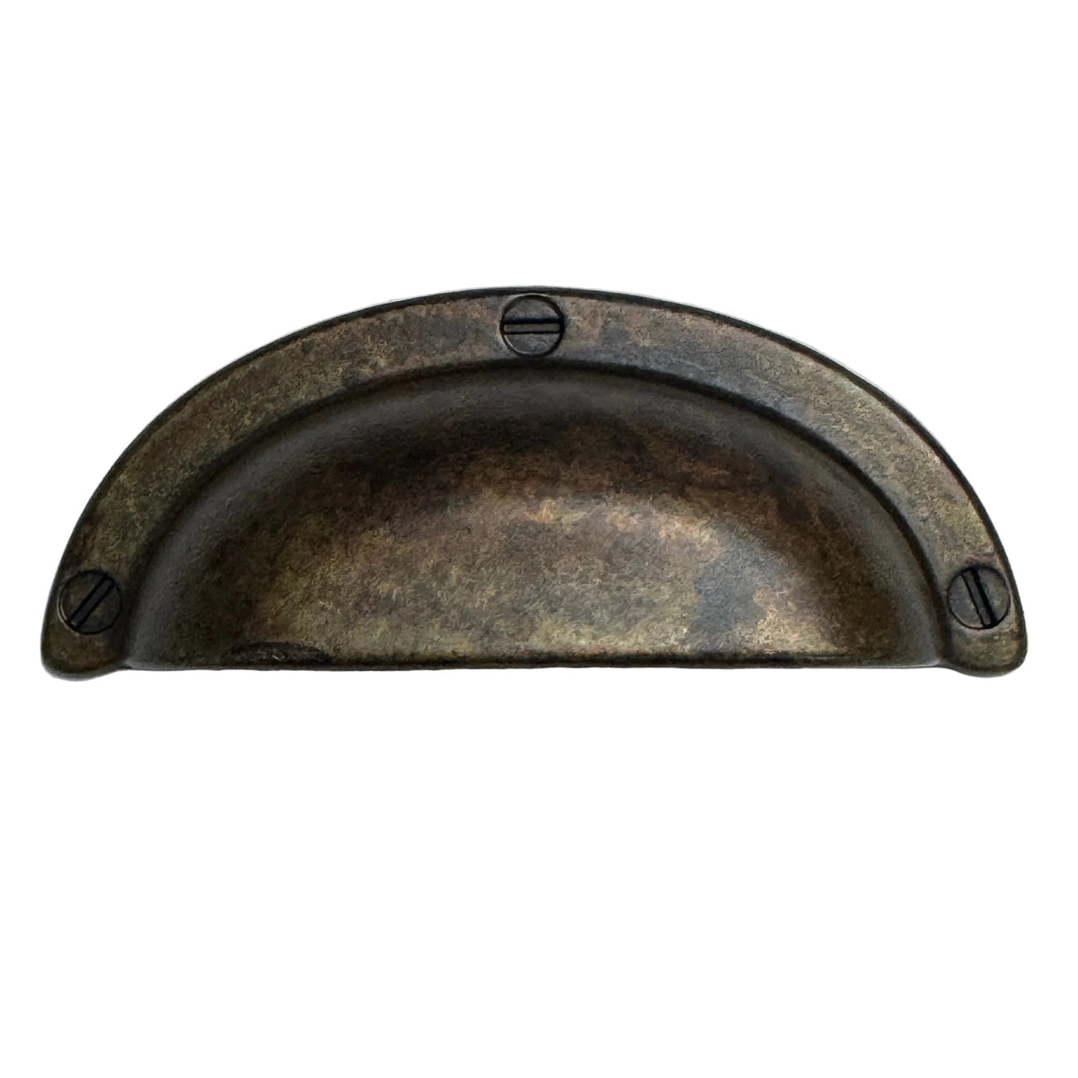 Drawer Cup Pulls "Amalfi" in Worn Brass, photo 4 of 9