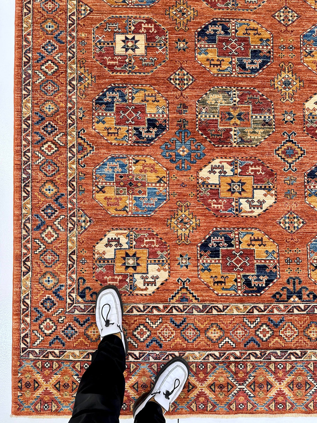 Ersari Bokhara (8'10"x12'04") rust, photo 12 of 12