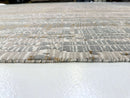 Contemporary Carved Tibetan 9x12 (ivory/gold/gray)